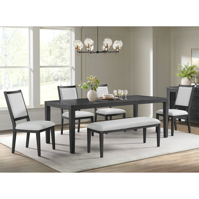 Picket House Furnishings Armes 6PC Standard Height Dining Set In Black